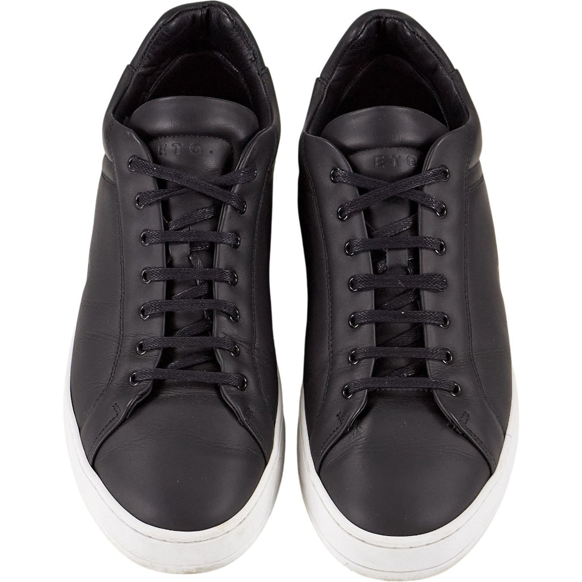ETQ Black Low 4 Leather Trainers