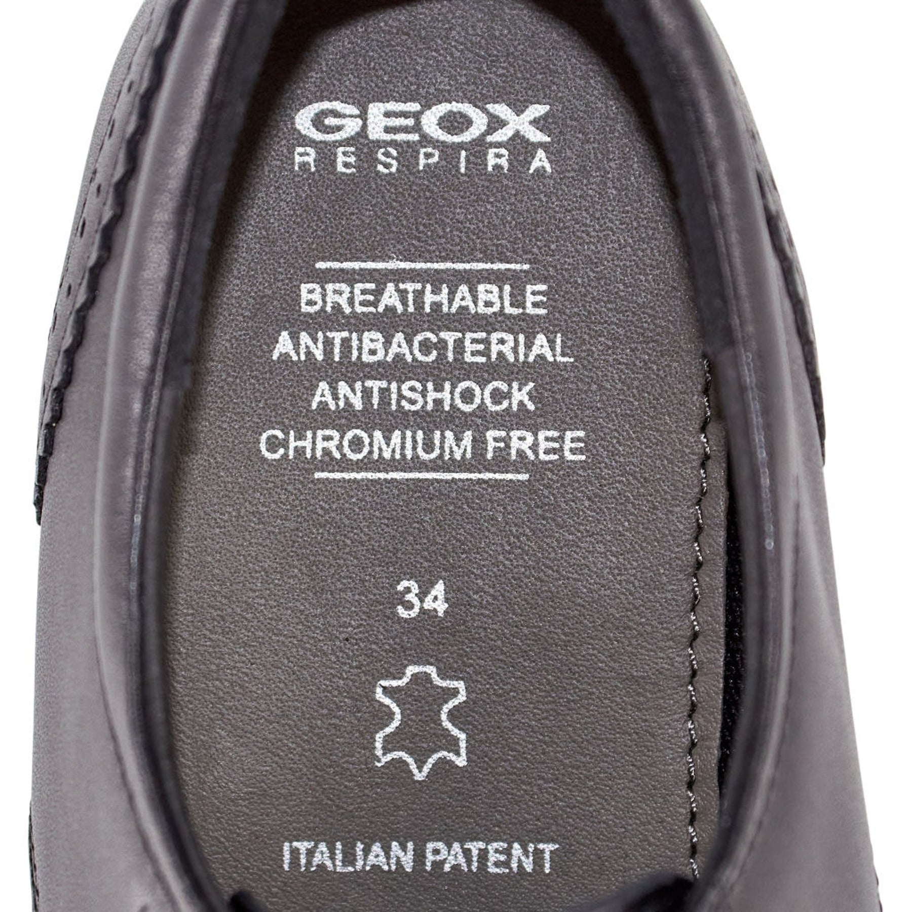Geox Black J Plie Leather Brogues