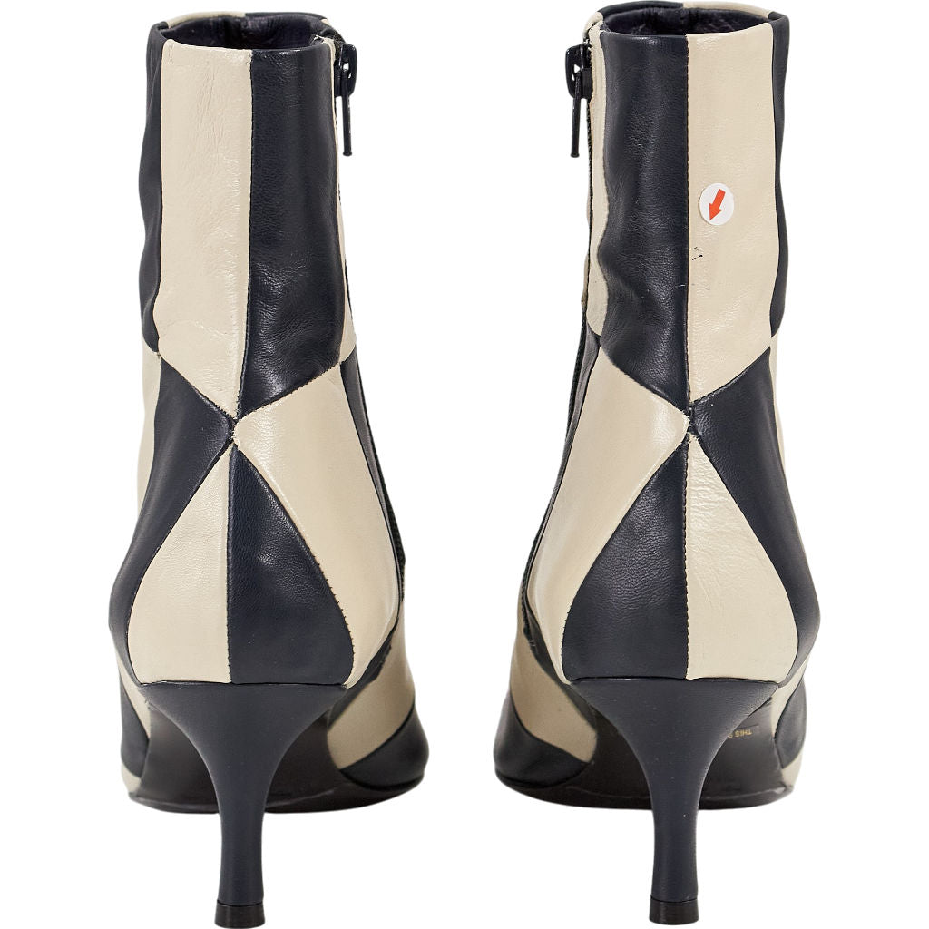 Rixo Black & White Checkered Boots EU 39