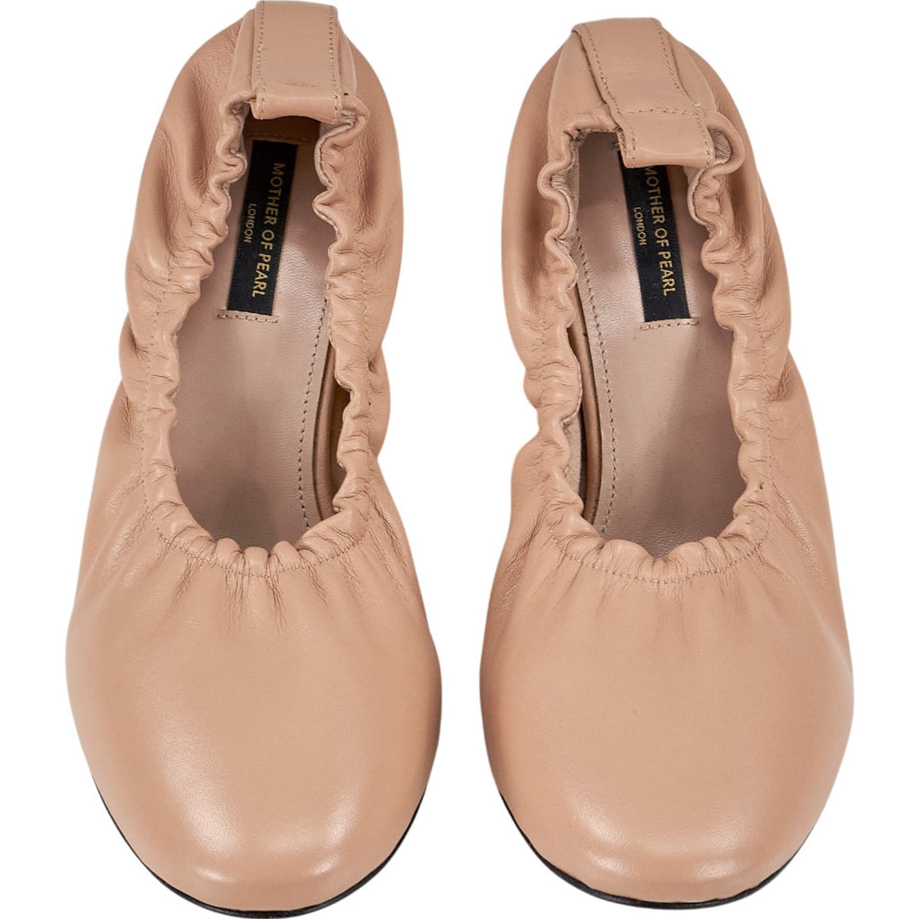 Mother of Pearl Beige Leather Shoes