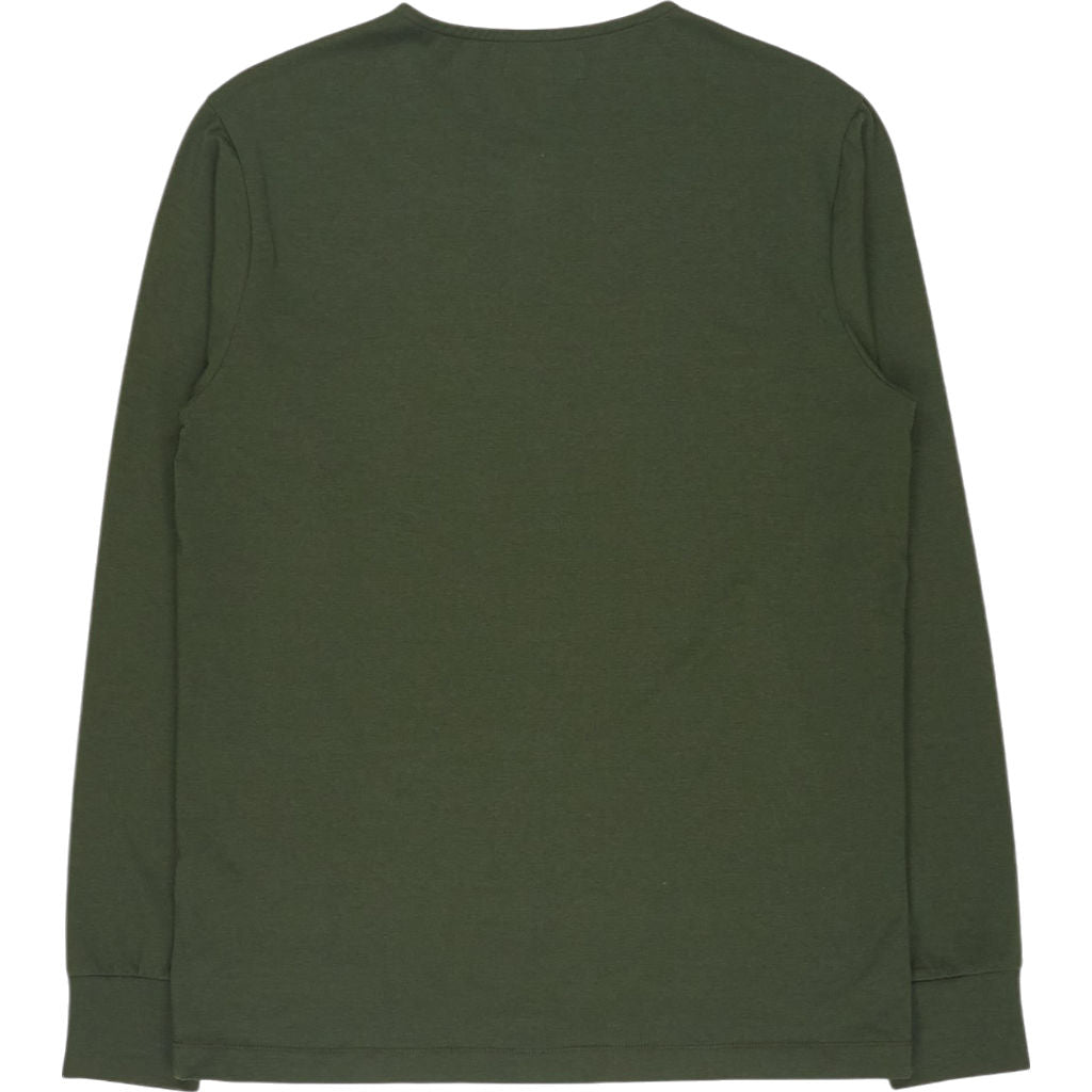 Hamilton + Hare Green Long Sleeve Henley Shirt