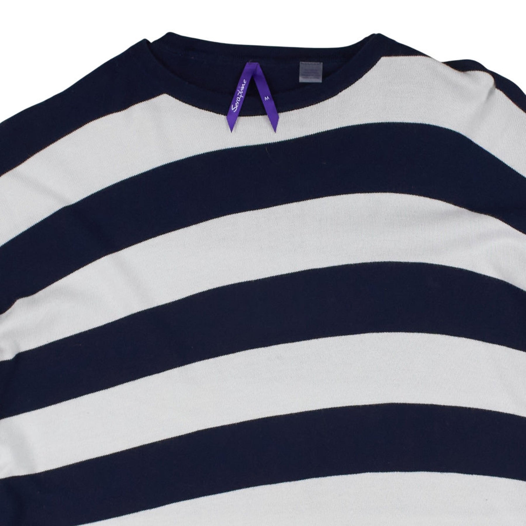 Seraphine Navy White Stripe Top
