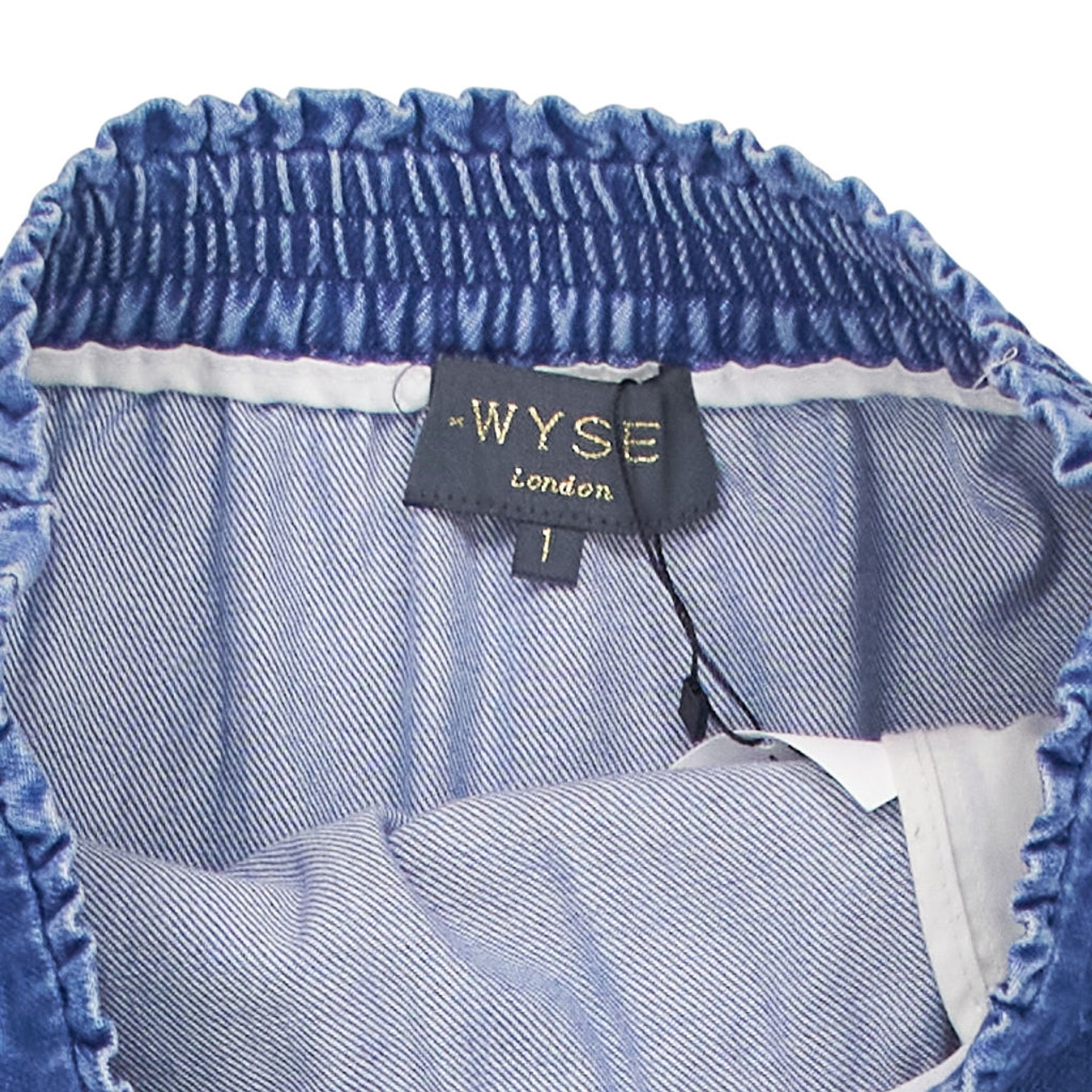 Wyse Blue Denim Mid-Length Skirt 1