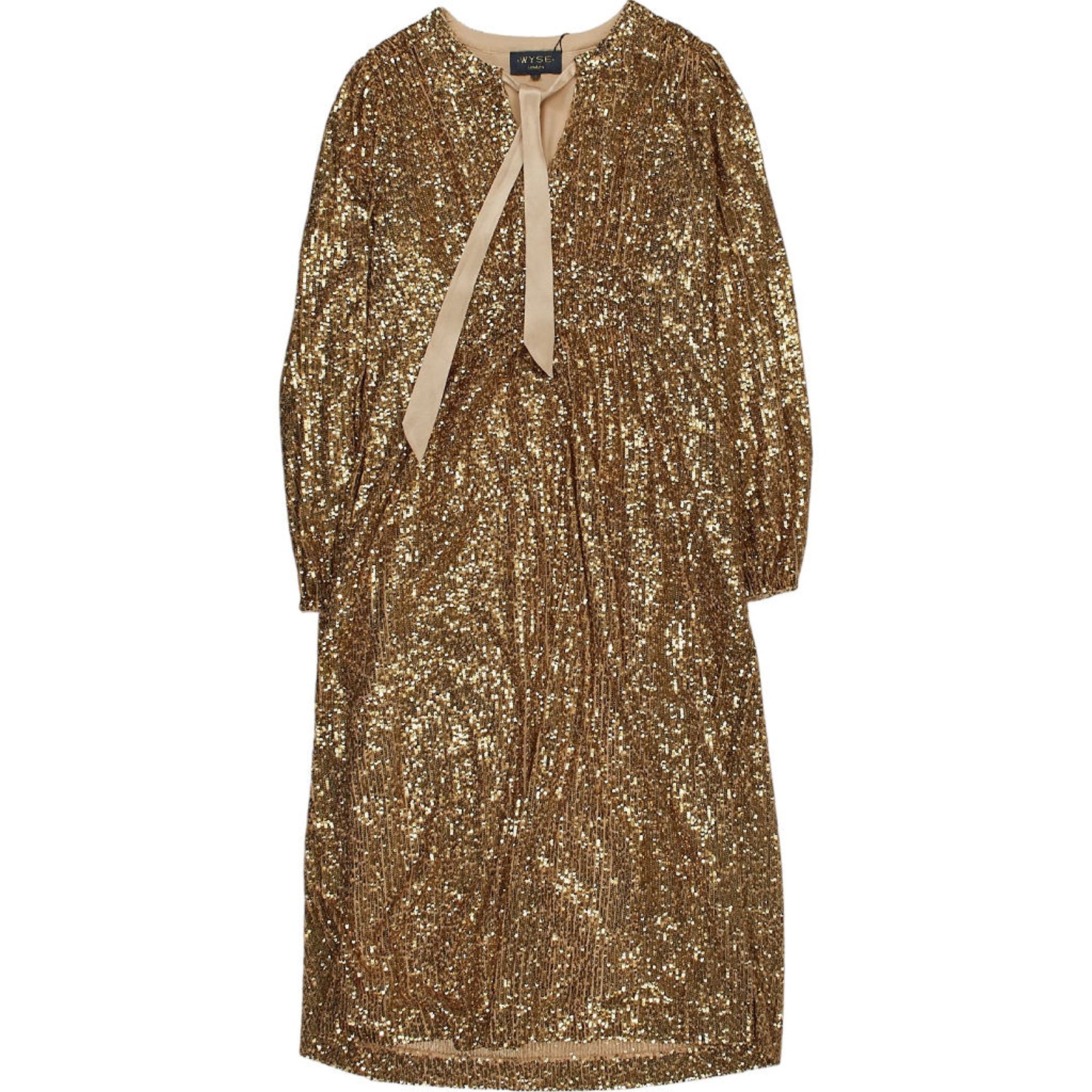 Wyse Gold Sequin Dress