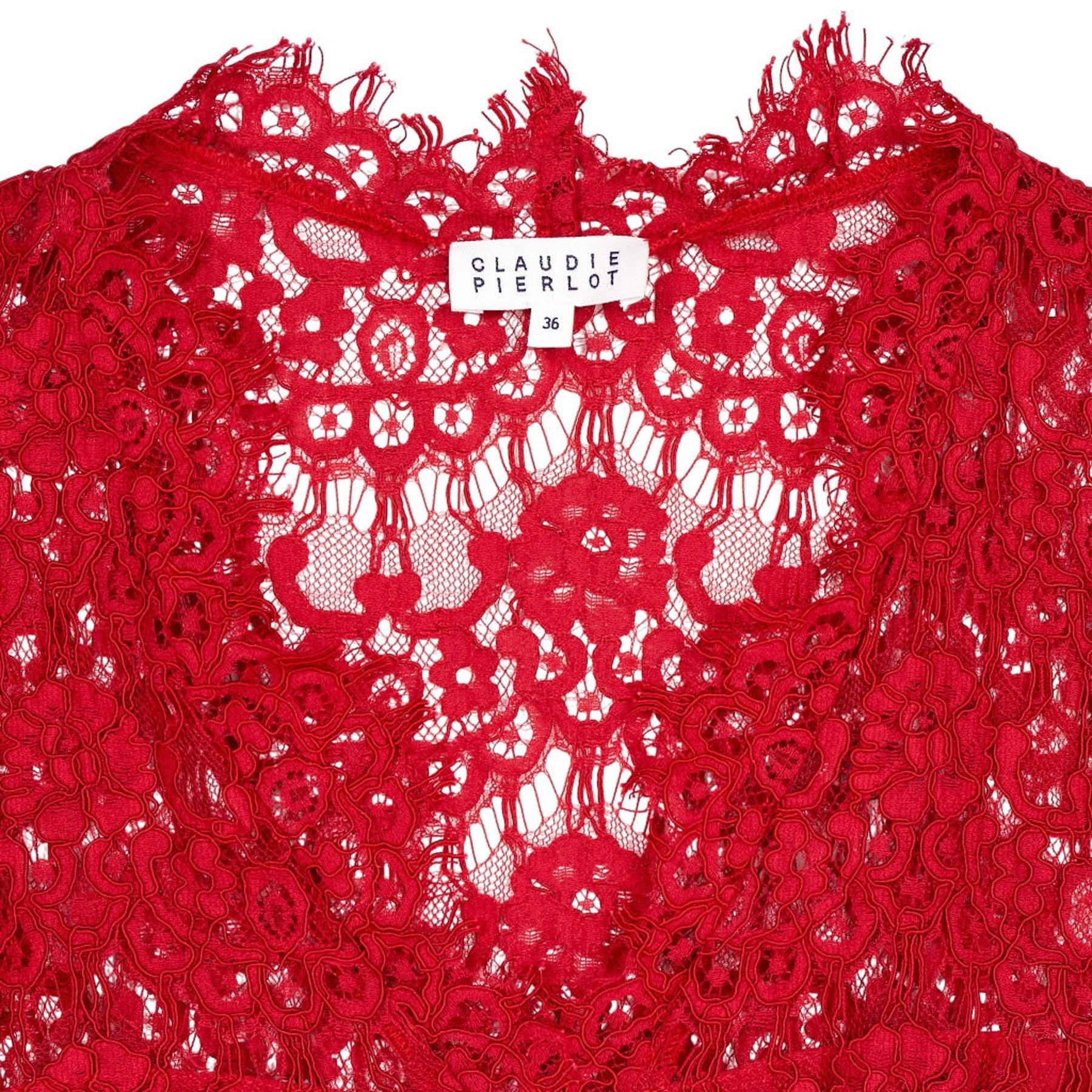 Claudie Pierlot Red Lace Dress