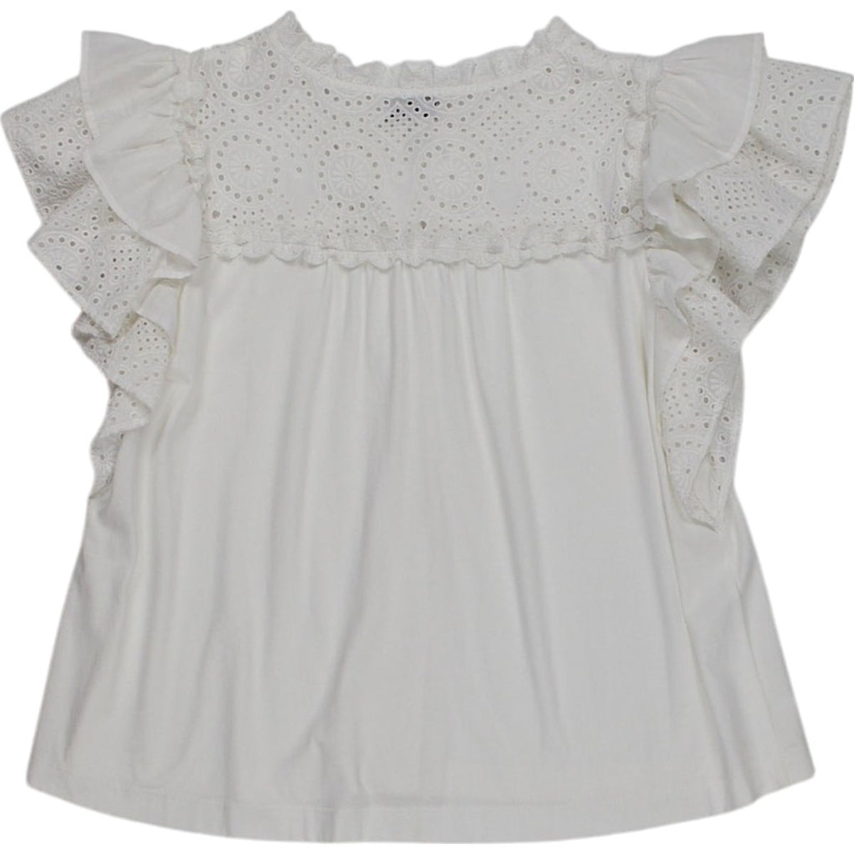WYSE White Myla Top