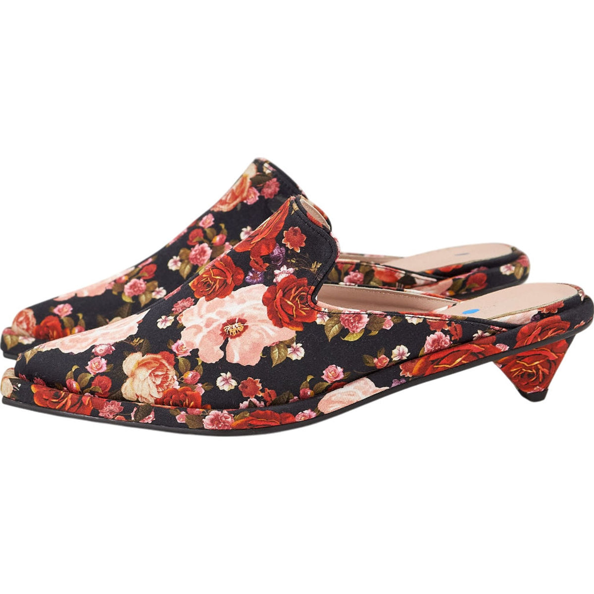 Mother of Pearl Reike Nen Floral Mules