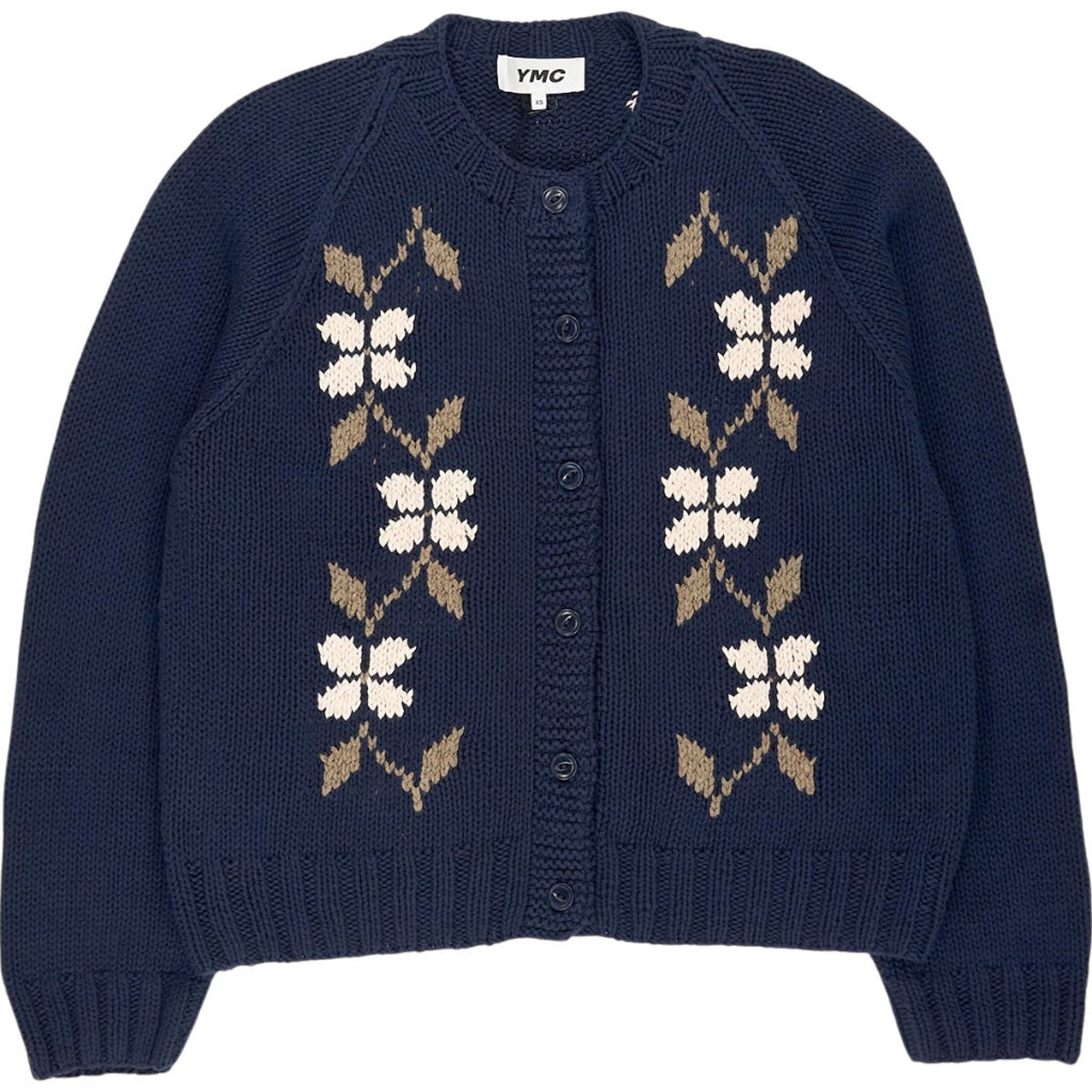 YMC Navy Atomic Cardigan XS