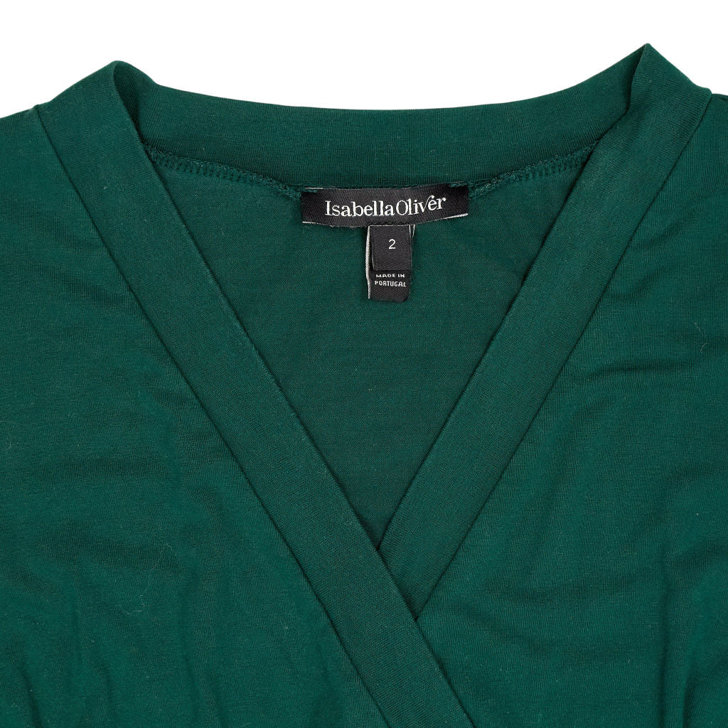 Isabella Oliver Green Wrap Dress