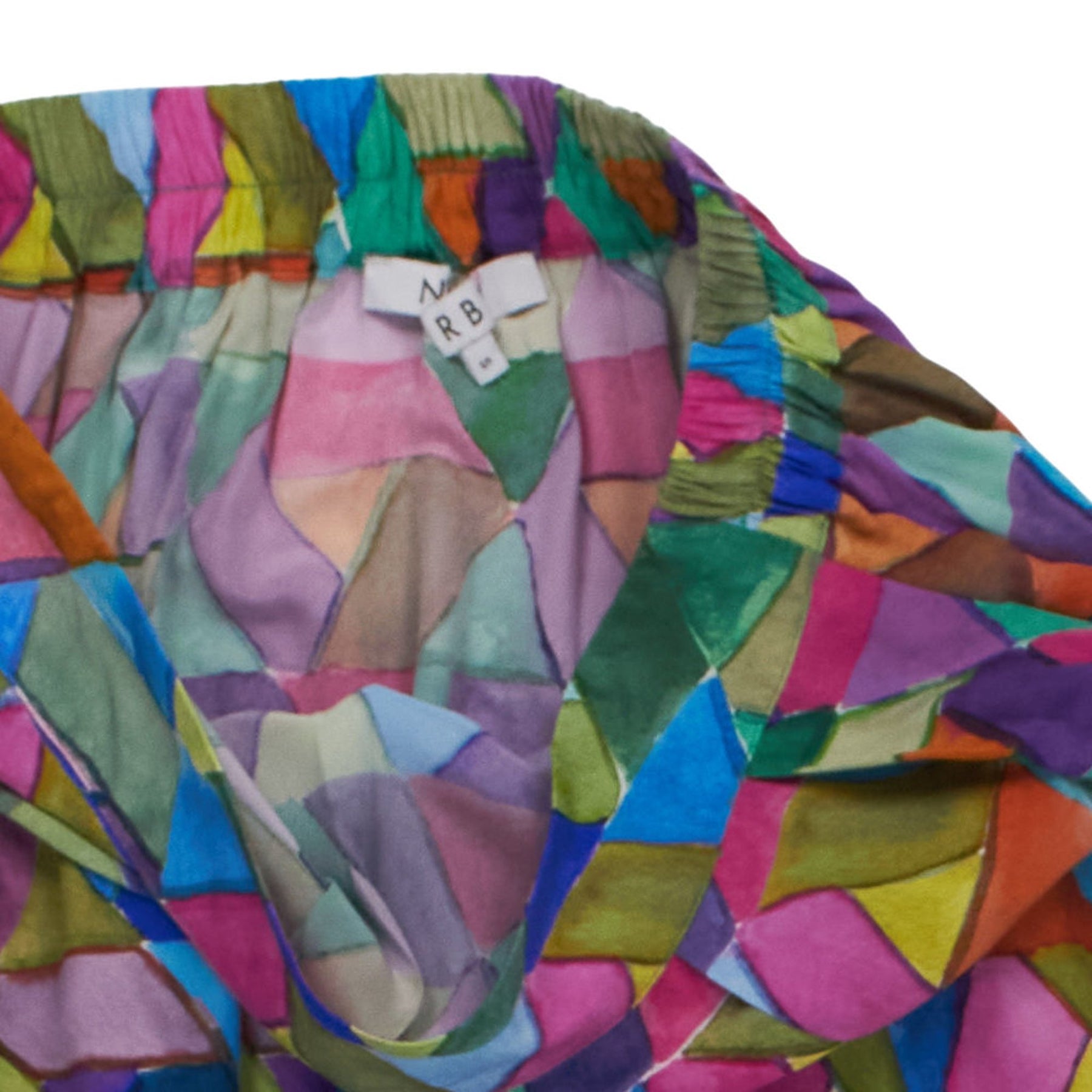NRBY Multicoloured Geometric Skirt