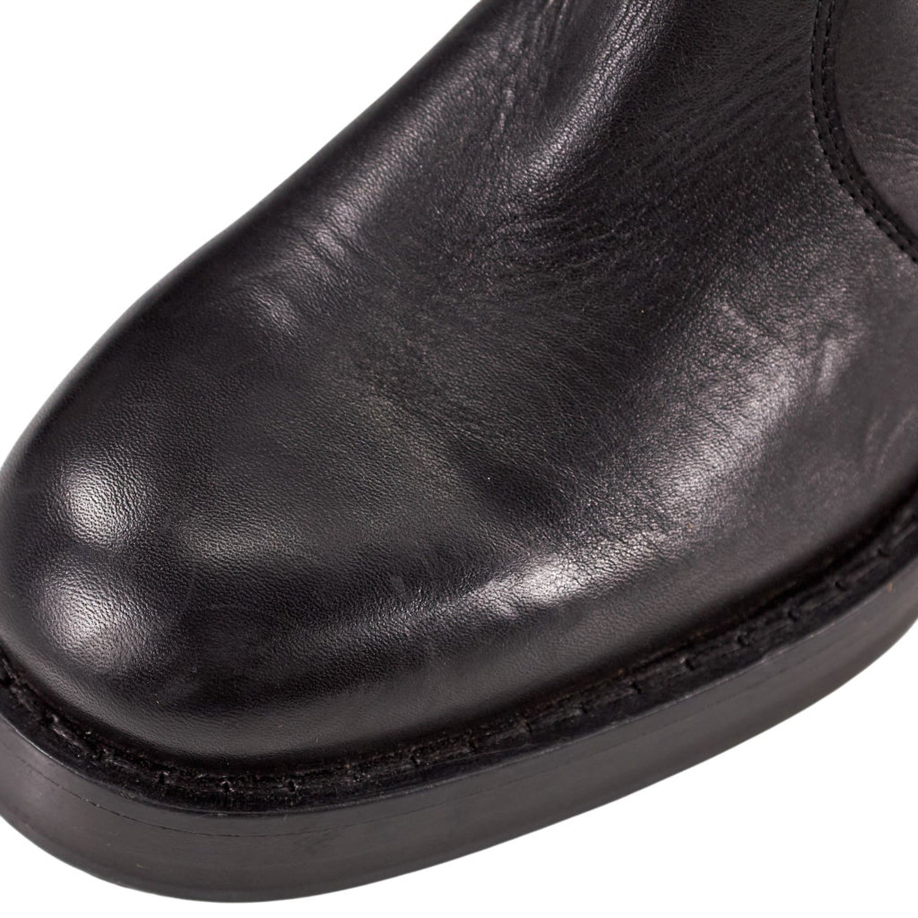 YMC Black Leather Boots UK 5