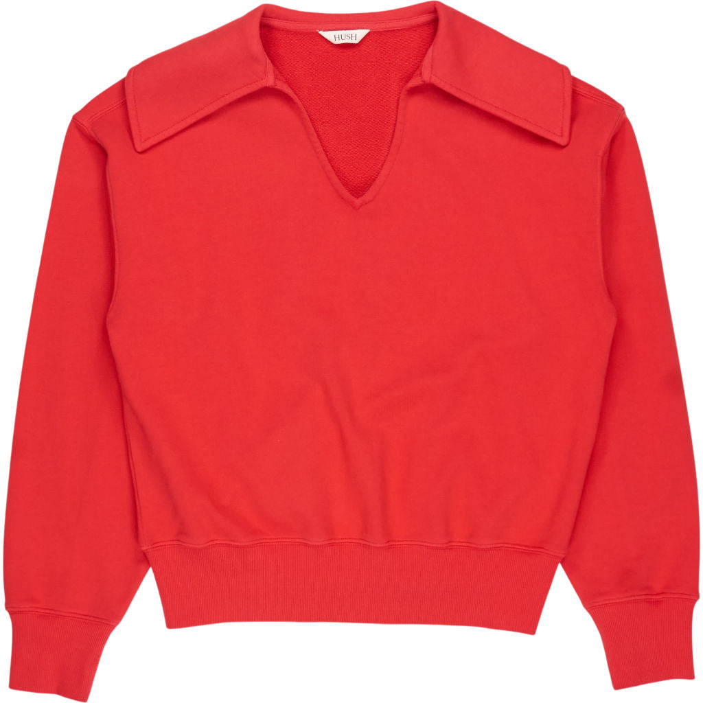 Hush Red V-Neck Knit Jumper