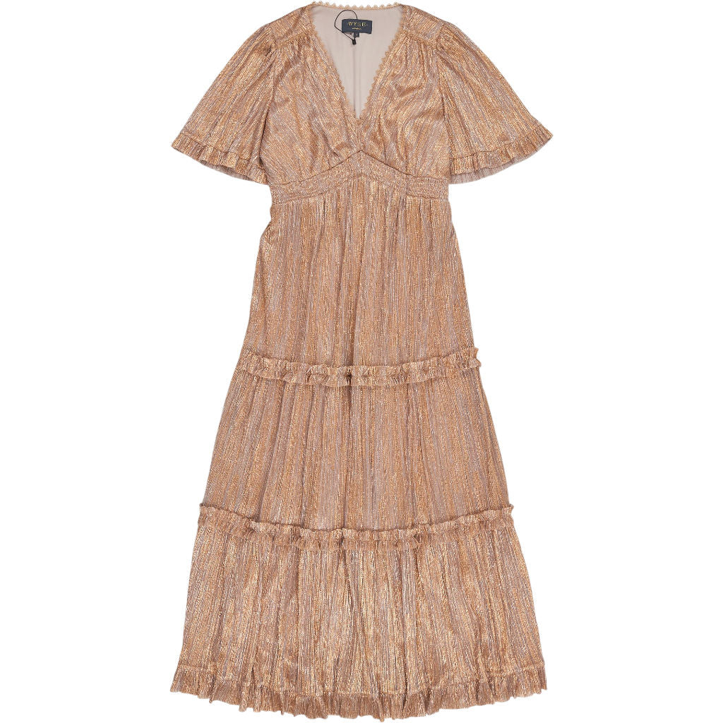 WYSE Metallic Midi Dress