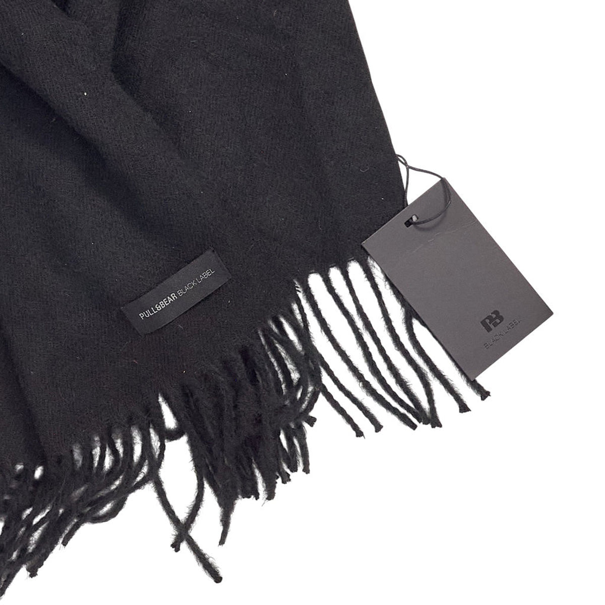 Pull & Bear Black Label Wool Scarf
