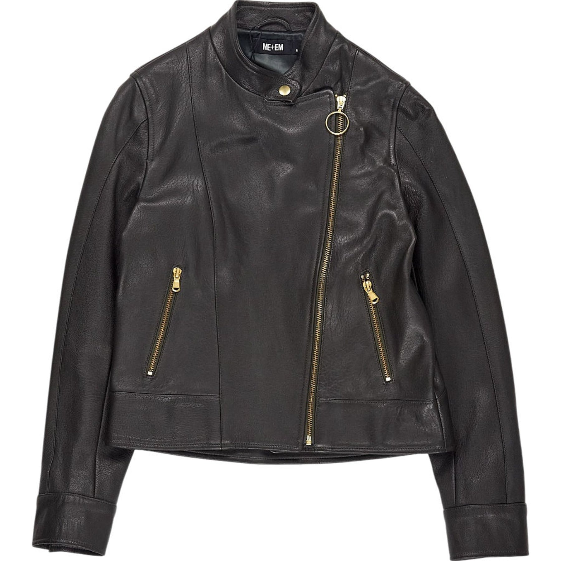 ME+EM Dark Khaki Biker Jacket