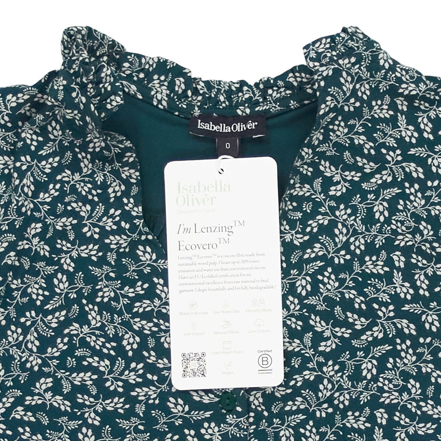 Isabella Oliver Green Sofia Maternity Blouse