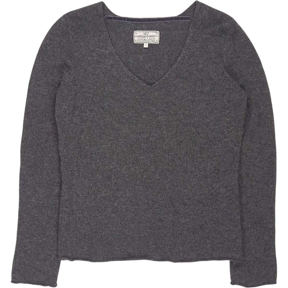 LOFT Grey Cashmere Wool Jumper