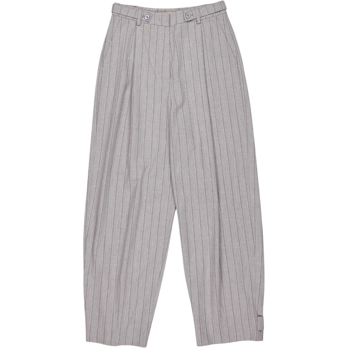 Vivere Grey Striped Trousers