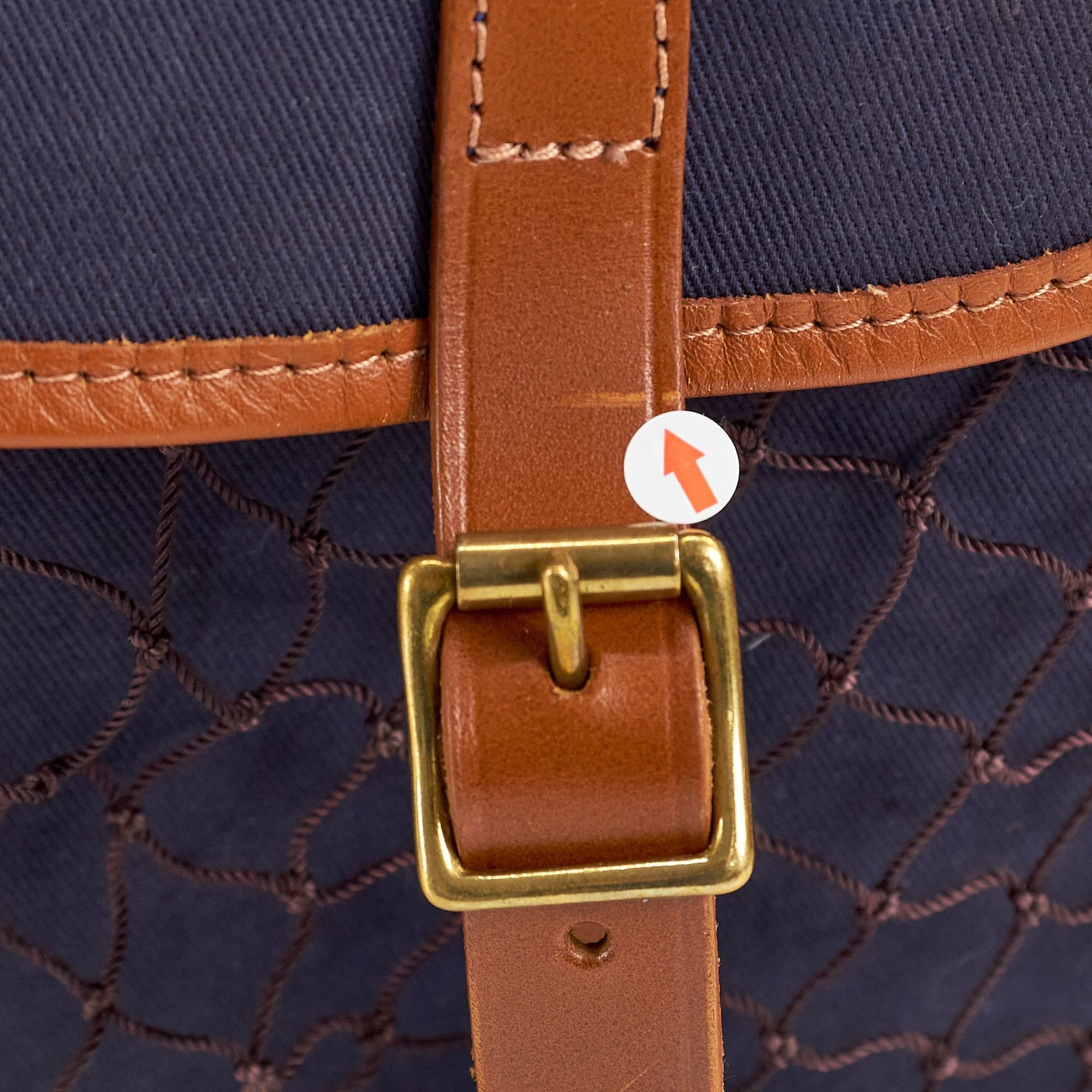 Pedlars Blue Canvas Leather Bag