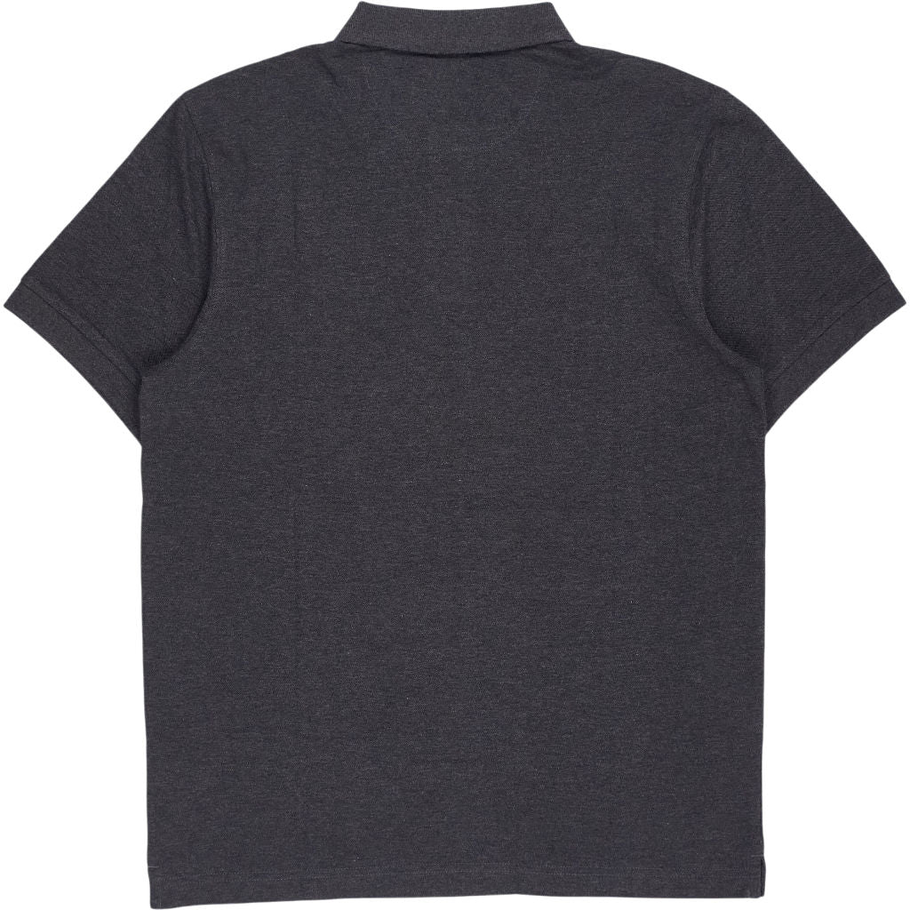 Farah Washed Black Marl Cunningham Polo Shirt