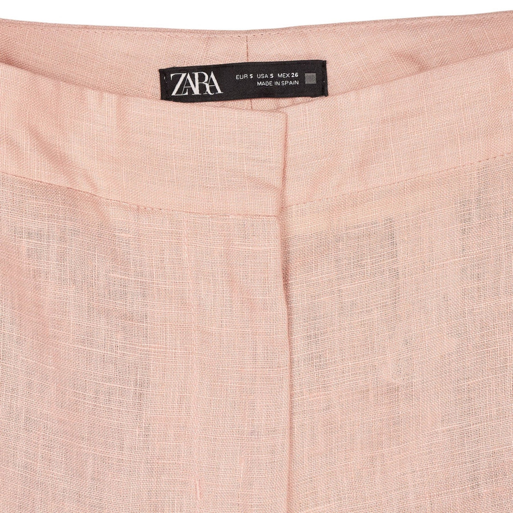Zara Pink Linen Trousers