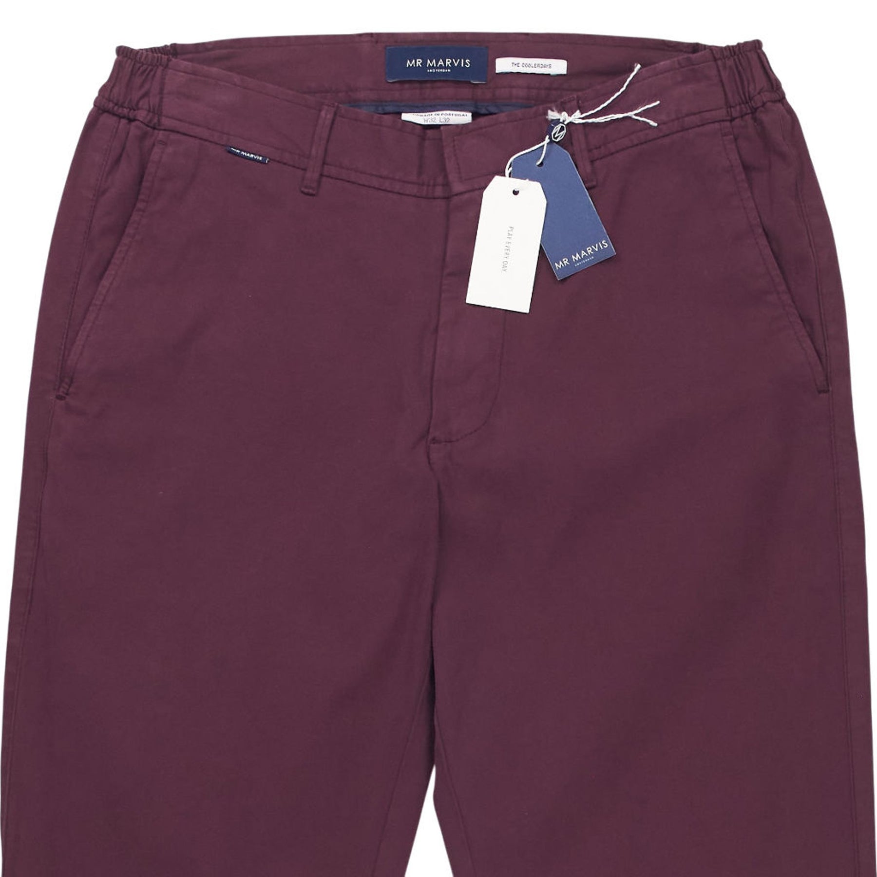 Mr Marvis Burgundy The Coolerdays Chinos