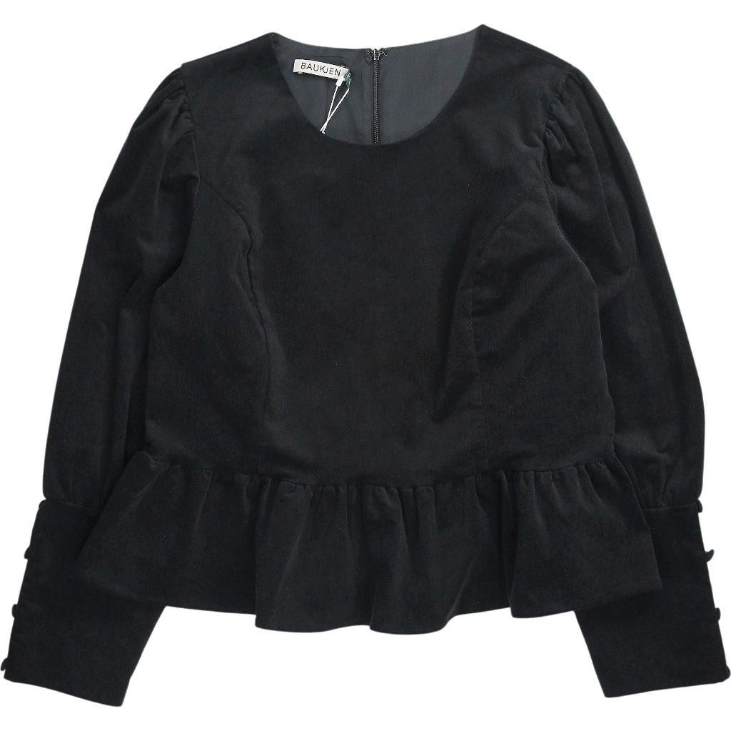 Baukjen Black Adela Peplum Top