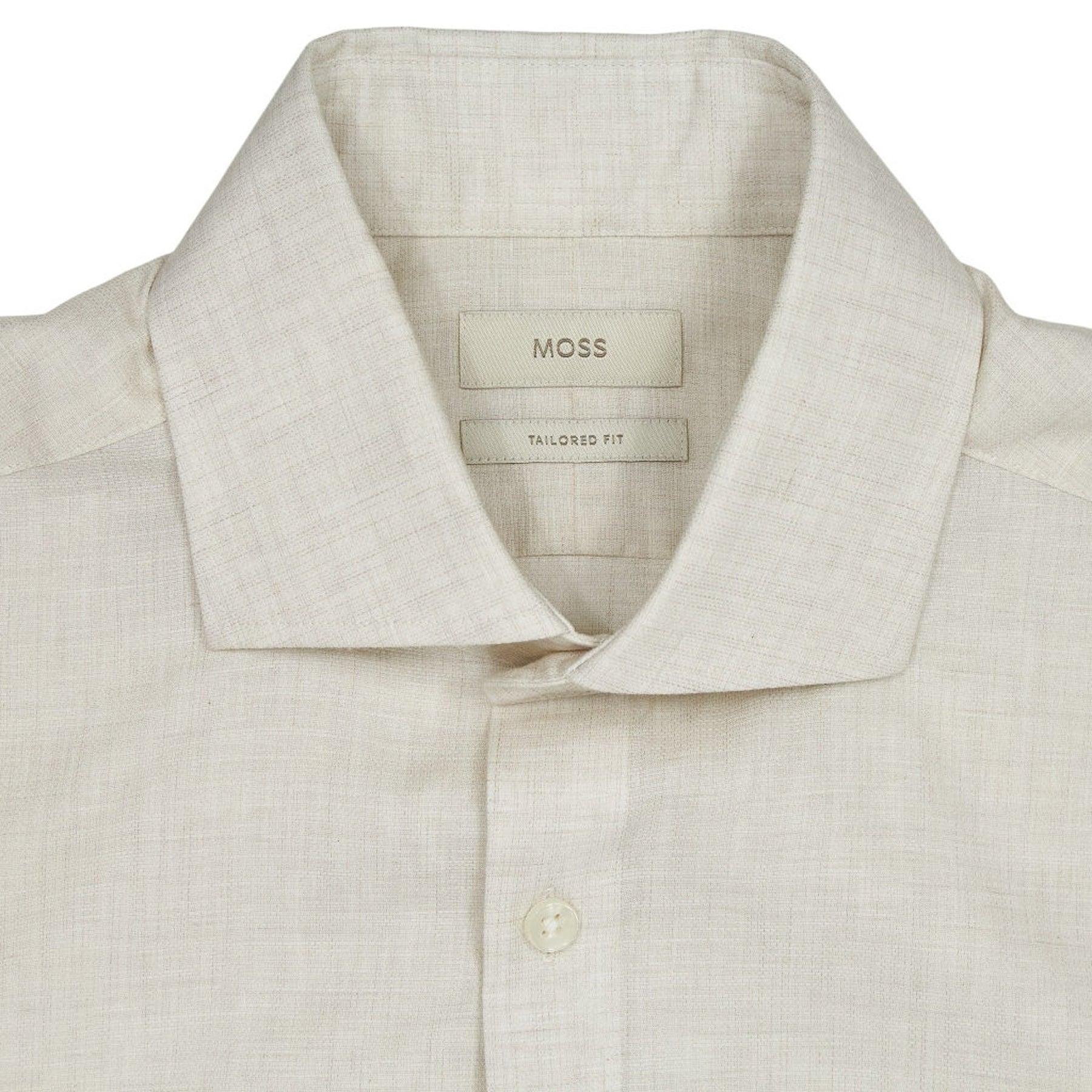 Moss Cream Tailored Fit Shirt