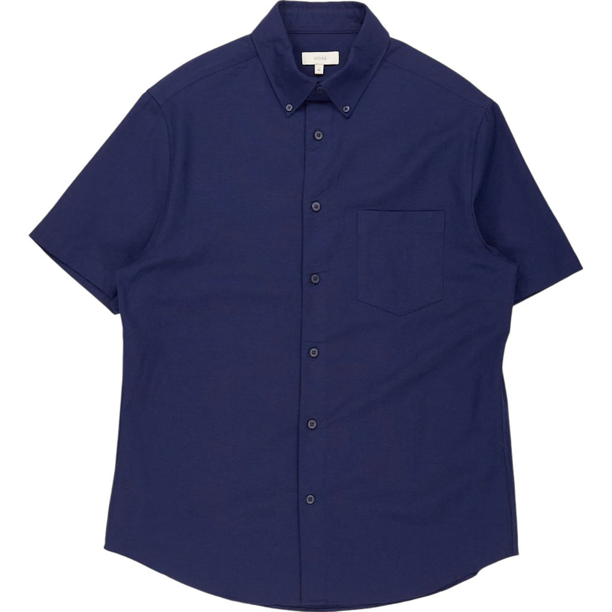 Moss Navy Short Sleeve Shirt