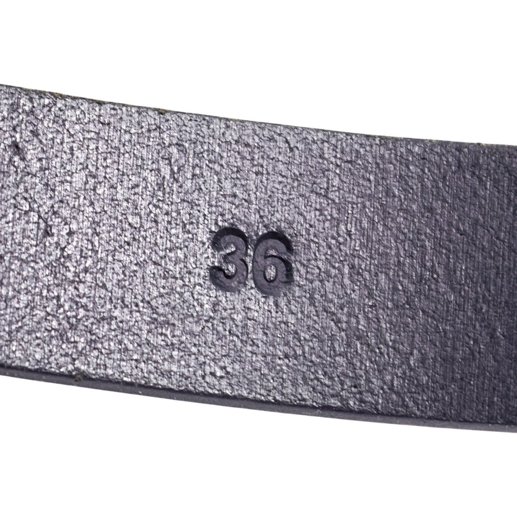 YMC Navy Leather Belt