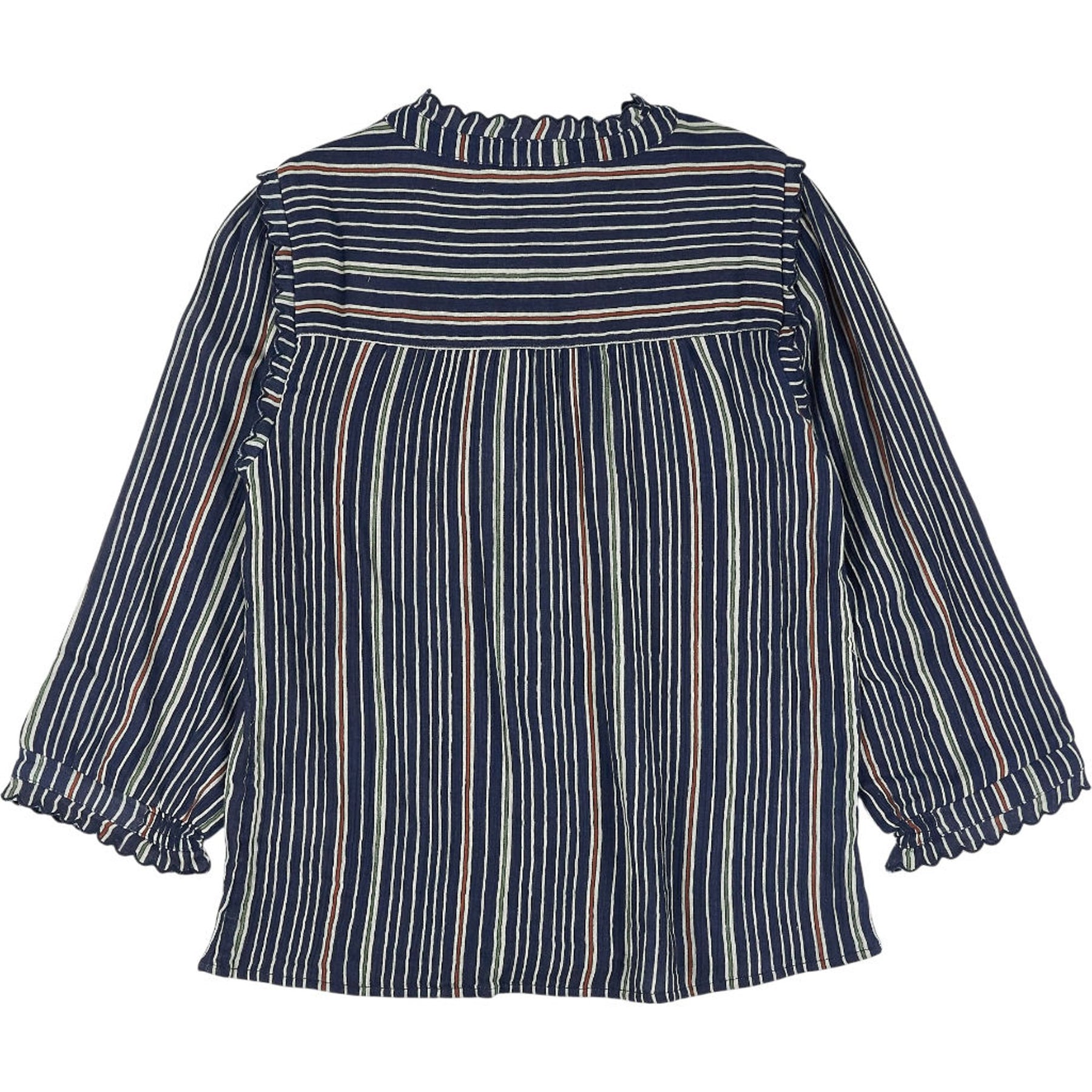 Wyse Blue Striped Effie Blouse