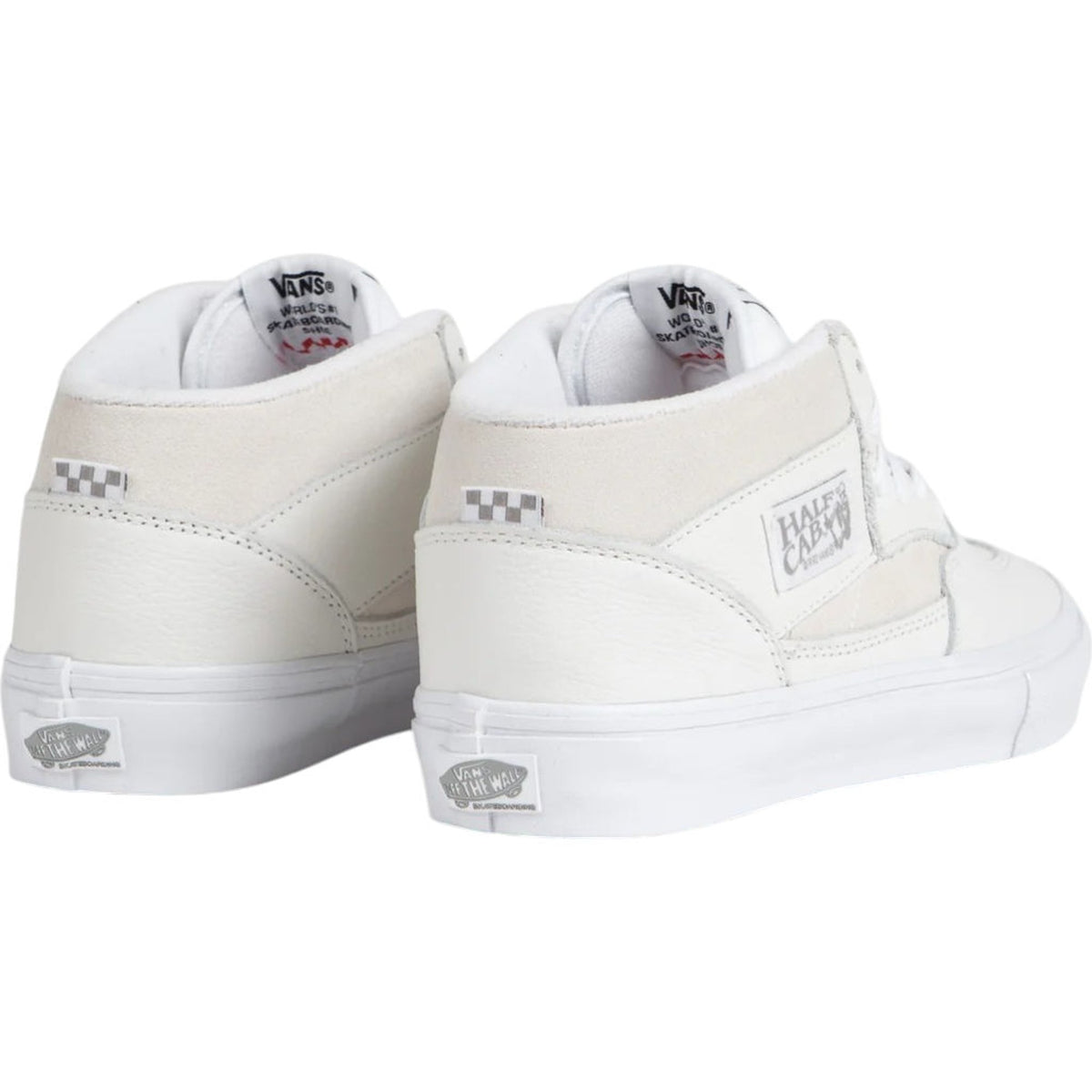 Vans White Half Cab Skate Shoes Daz White/White