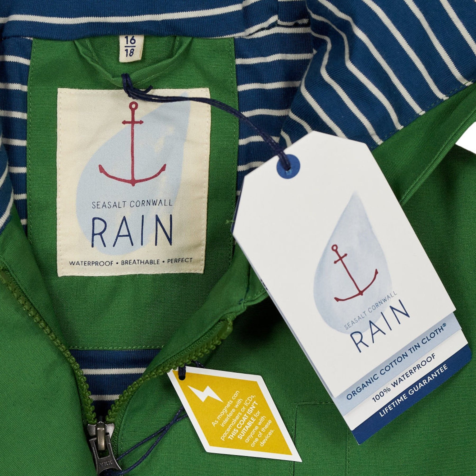Seasalt Cornwall Green Beachcombing Coat