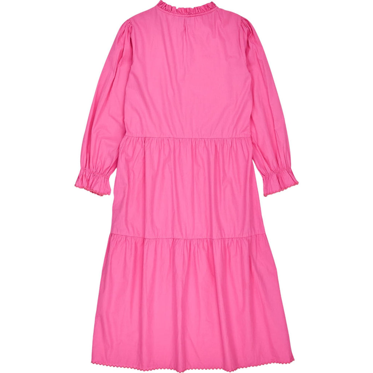 OMNES Pink Cotton Midi Dress