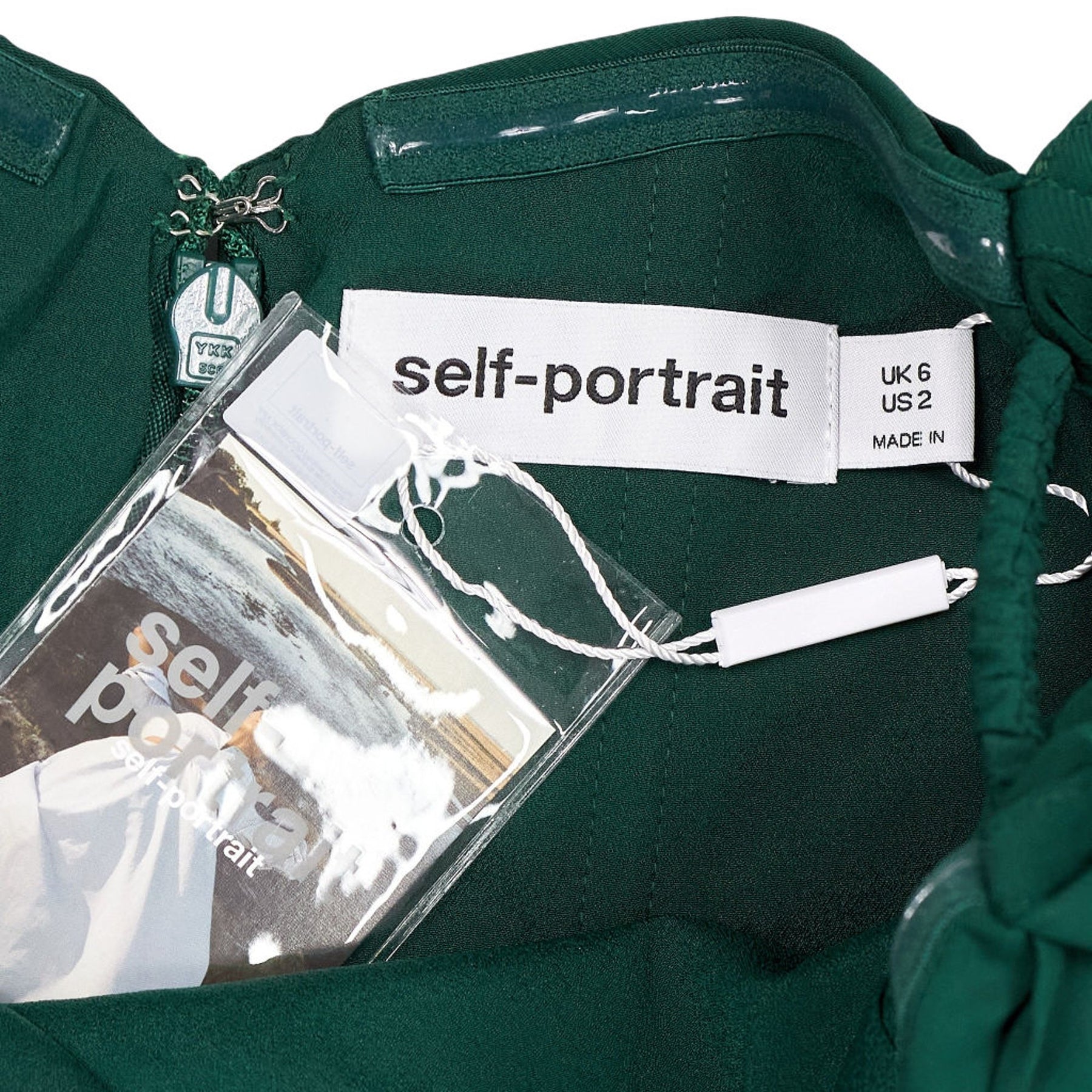 Self-Portrait Green Iris Midi Dress
