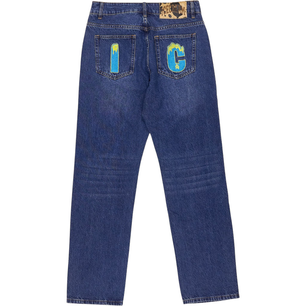 BBC Ice Cream Blue Running Dog Denim Jeans