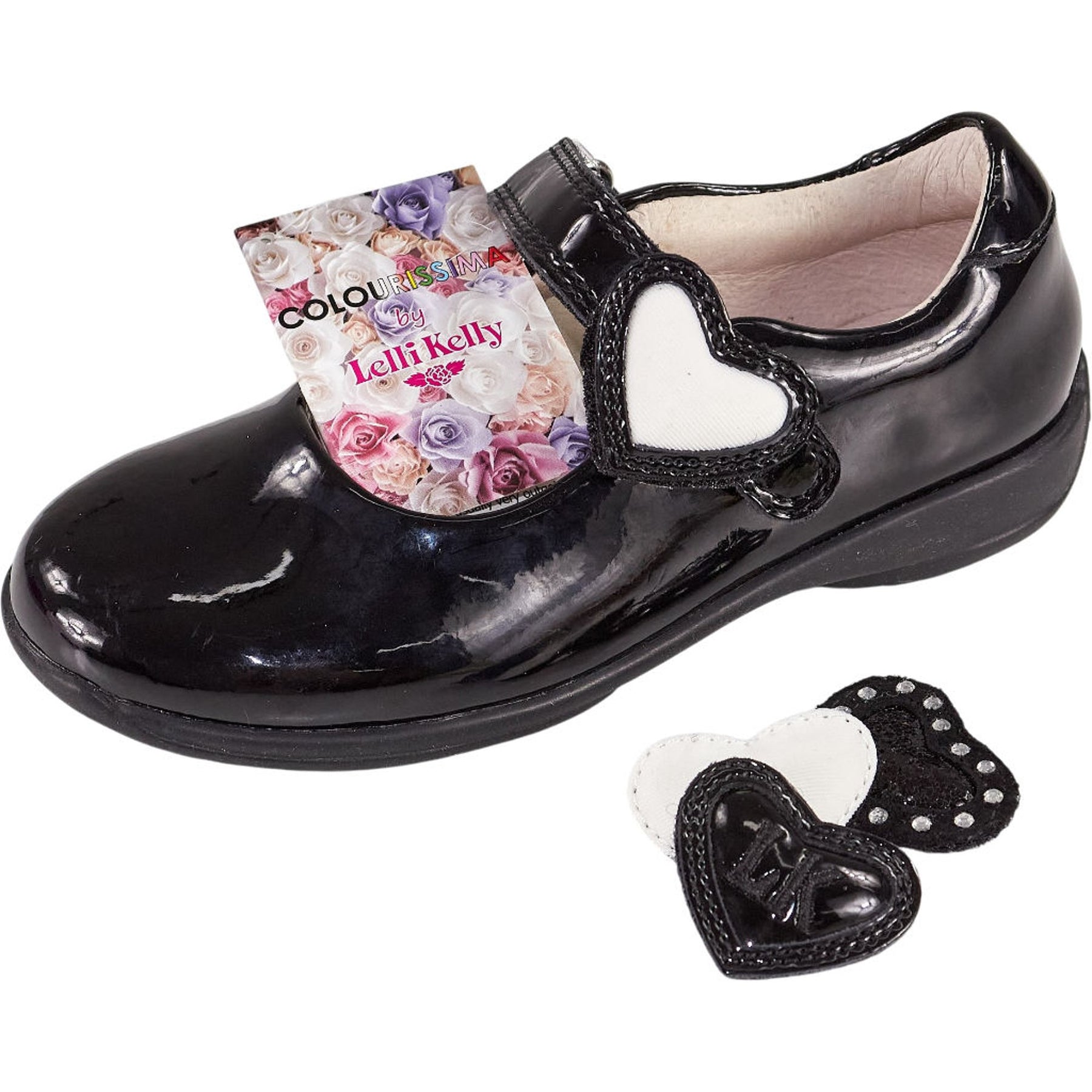 Lelli Kelly Black Patent Colourissima Shoes