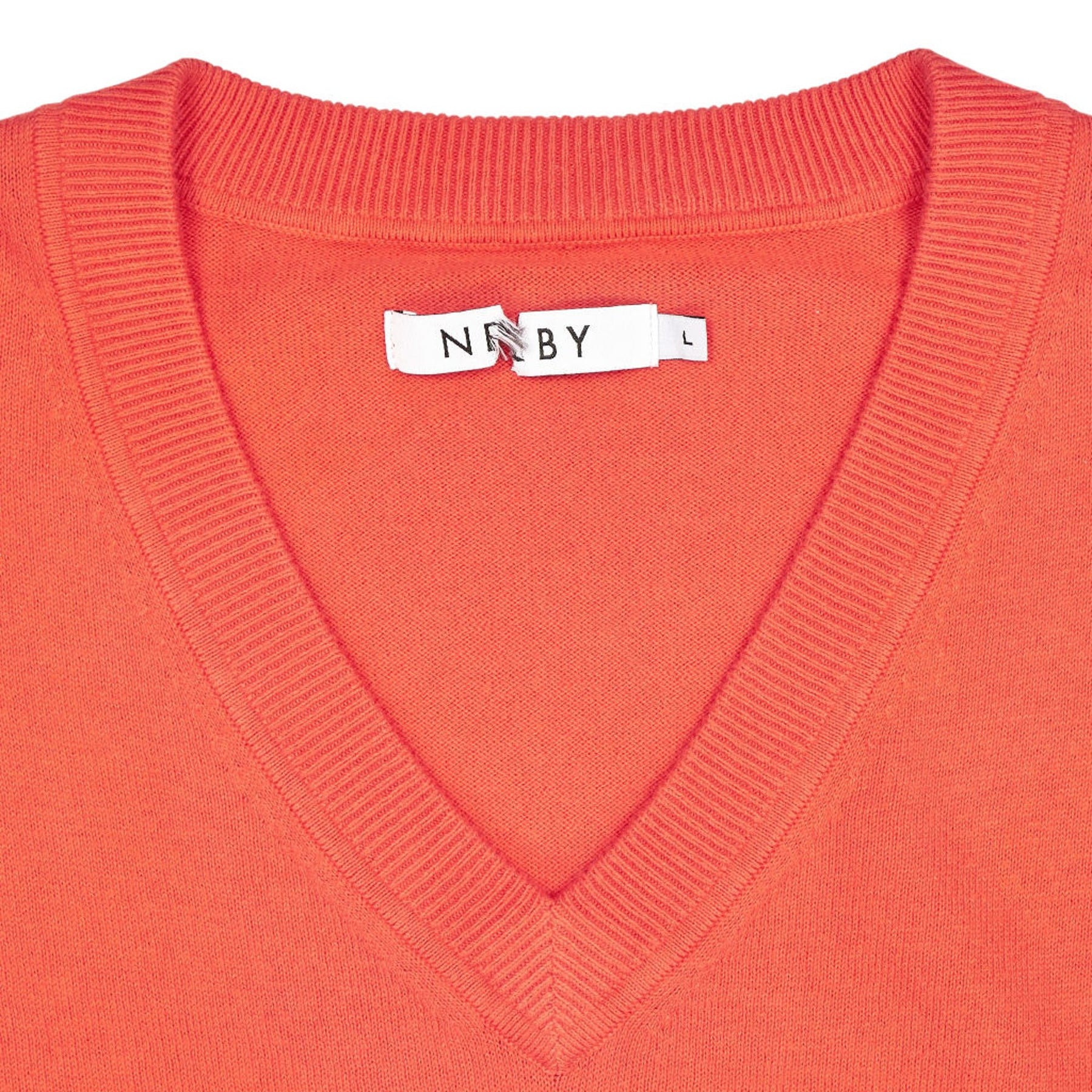 NRBY Orange V-Neck Jumper