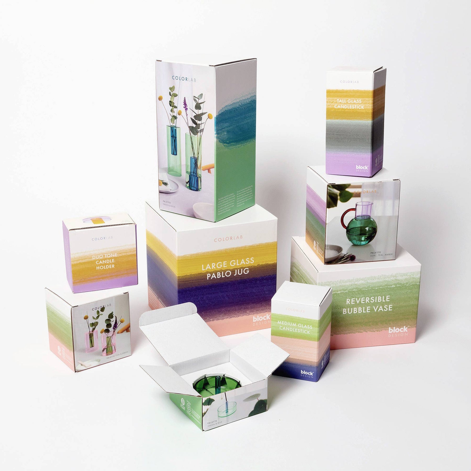 Duo Tone Glass Incense Holder - 2 designs