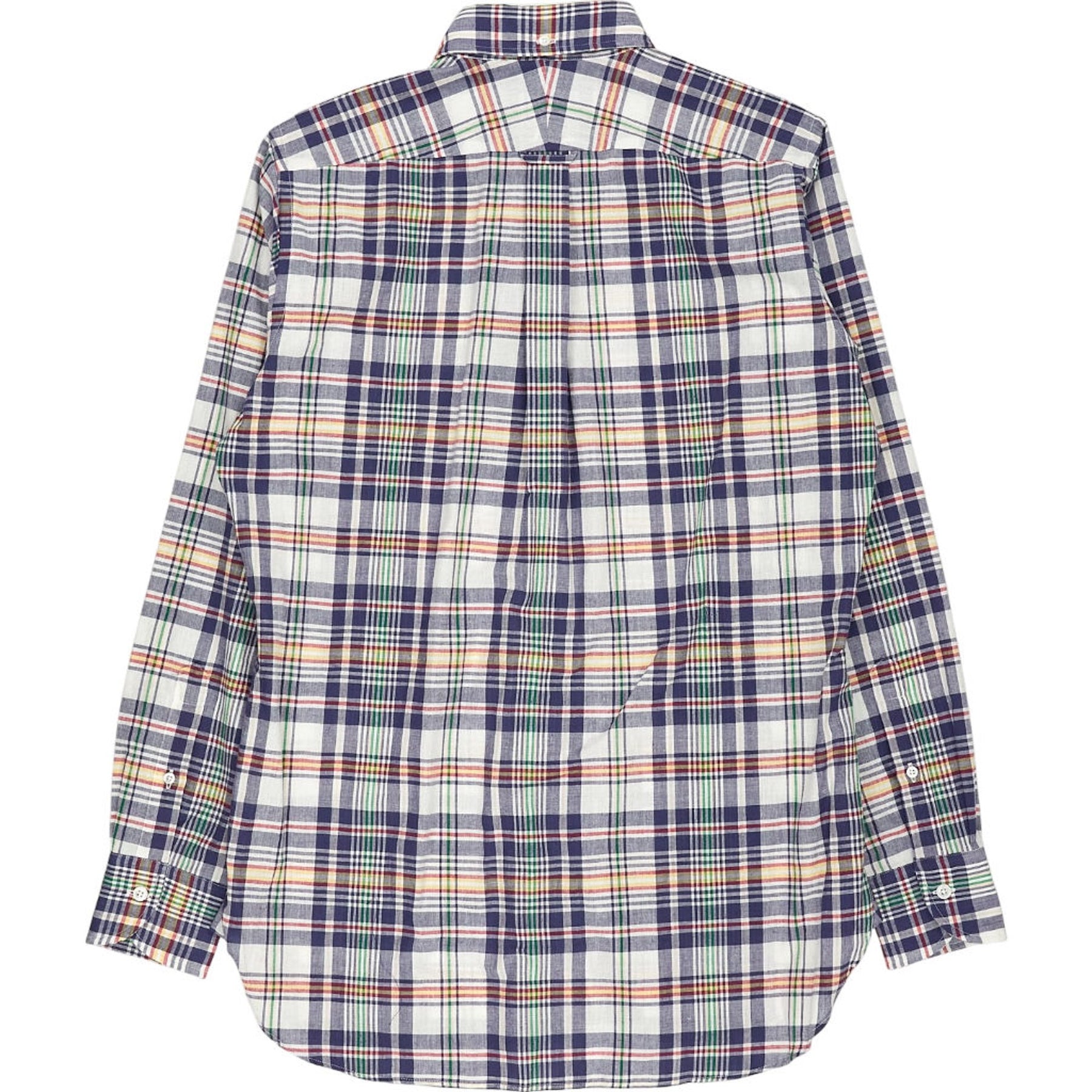 Drake's Navy Madras Check Shirt 15-40
