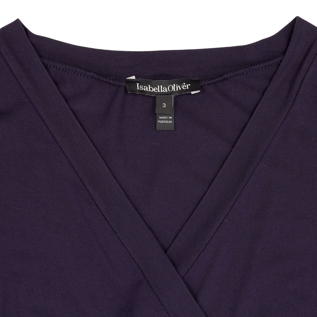 Isabella Oliver Purple Wrap Dress