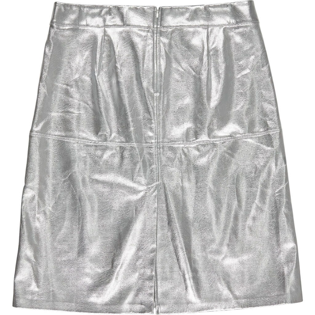 M&S Silver Metallic Skirt