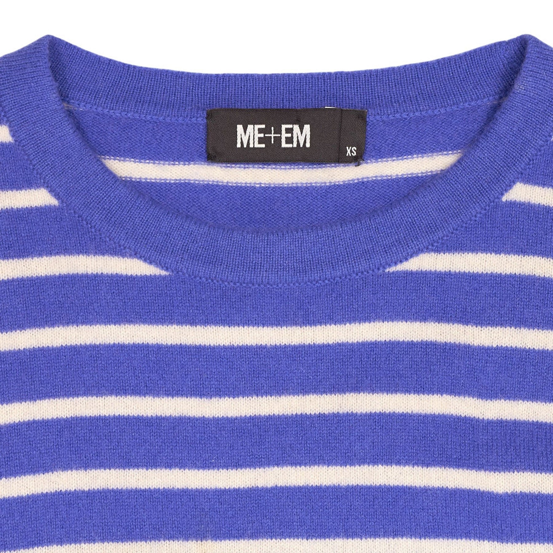Me+Em Blue Striped Knit Jumper