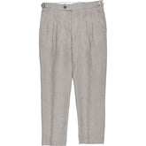 Moss Beige Slim Fit Trousers