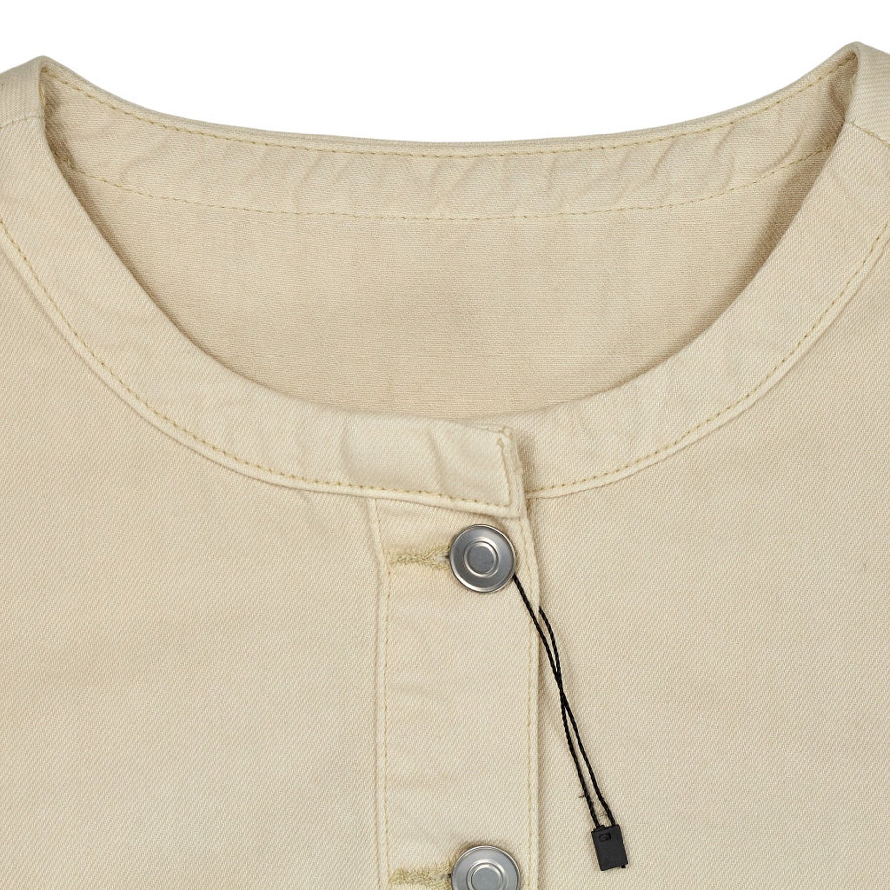 OMNES Beige Button-Down Dress