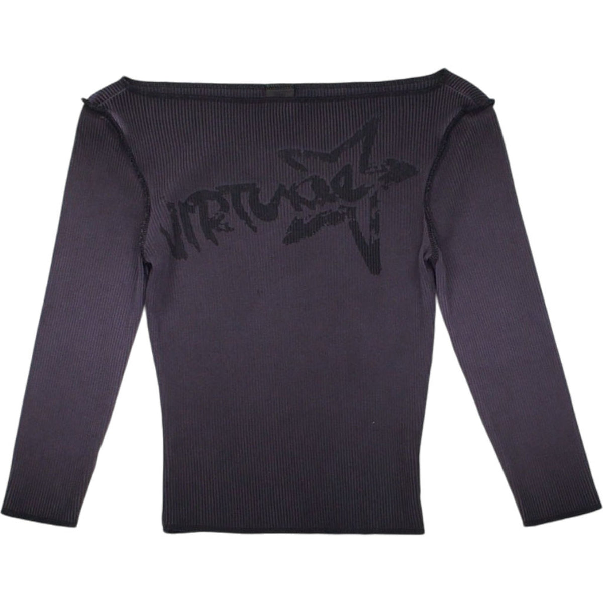 Urban Outfitters Black Ribbed Top