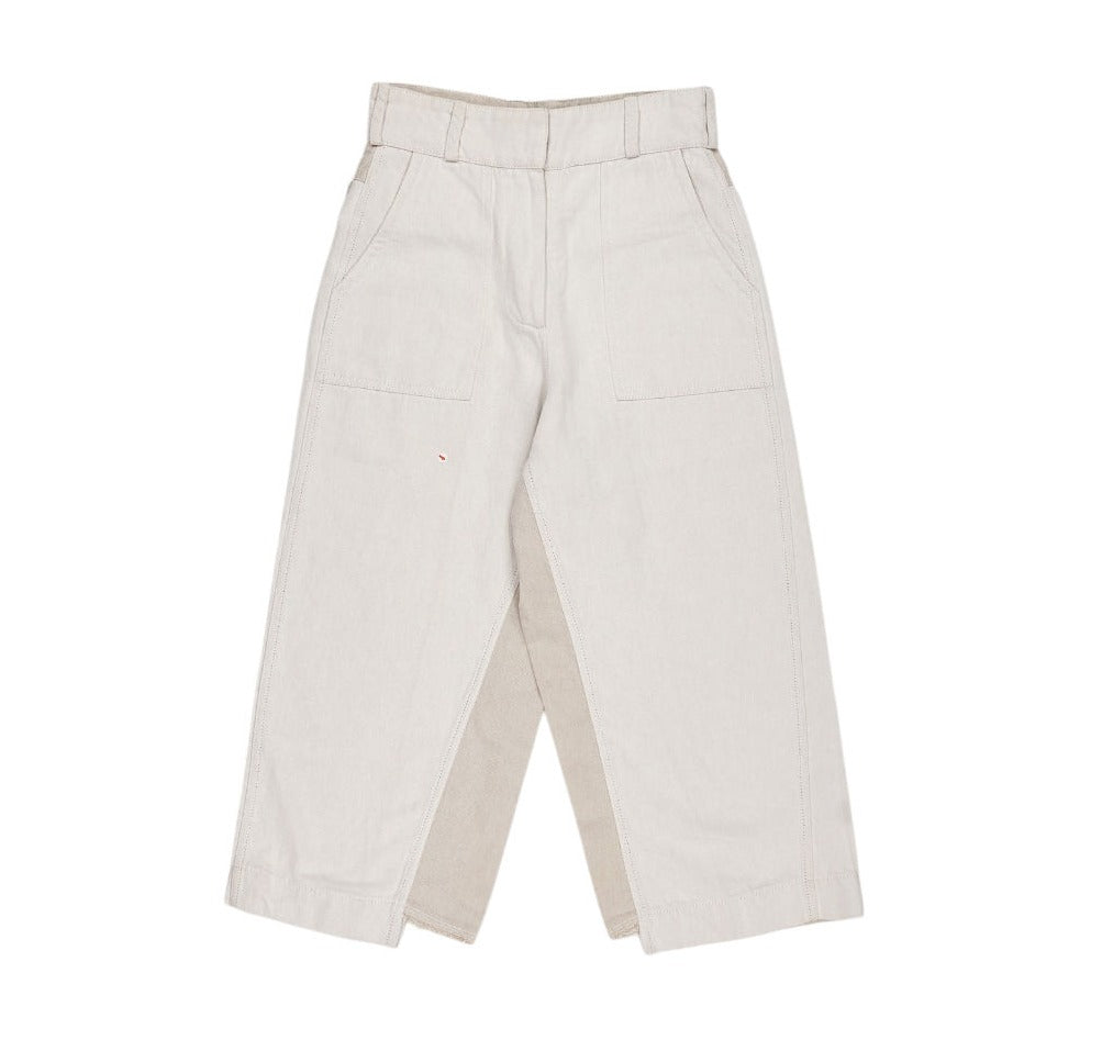 Anna Valentine Beige Wide Leg Trousers