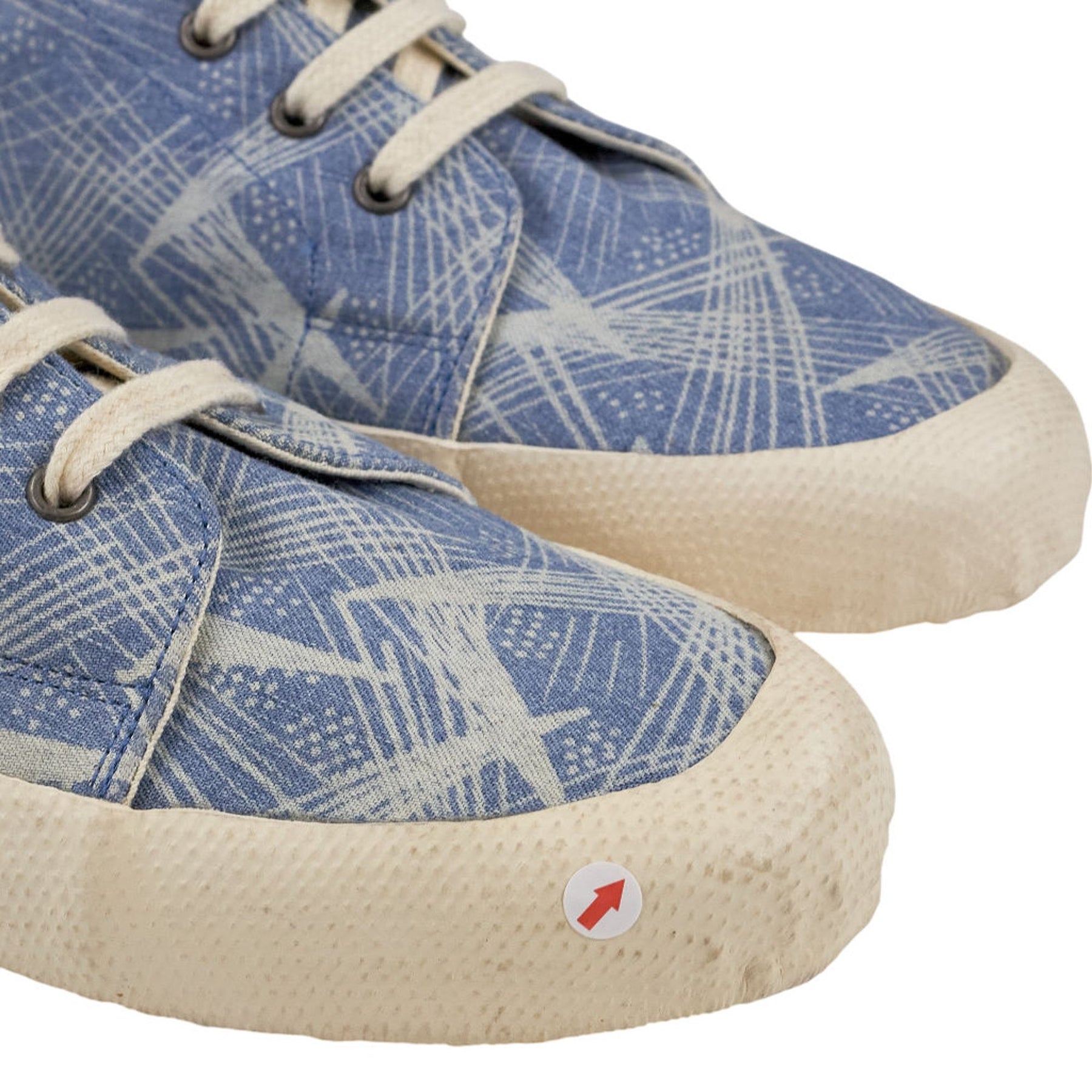 YMC Blue Patterned Trainers