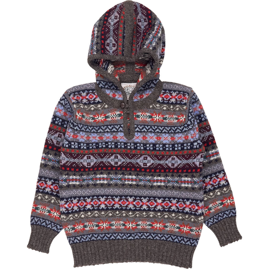 Jamieson's Multi Fair Isle Hooded Jumper