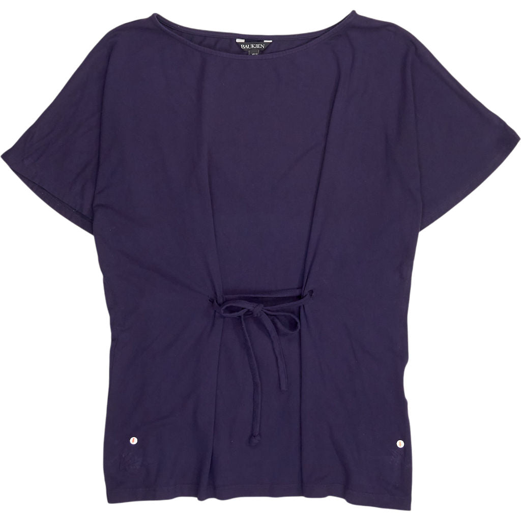 Baukjen Navy Short Sleeve Top